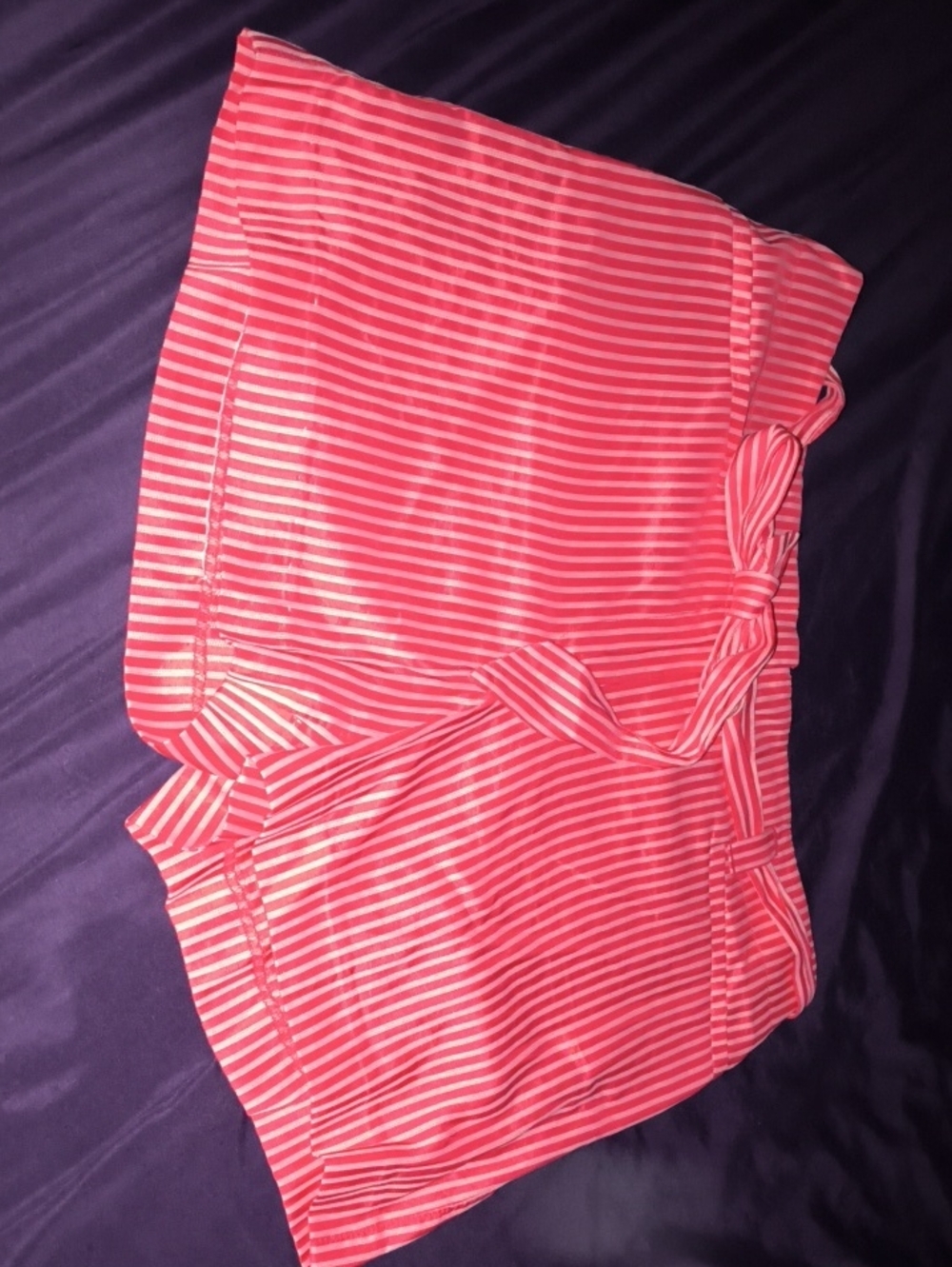 LOFT Tie Waist Striped Shorts – Size 4